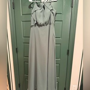 Azazie Sage Green Maxi Dress